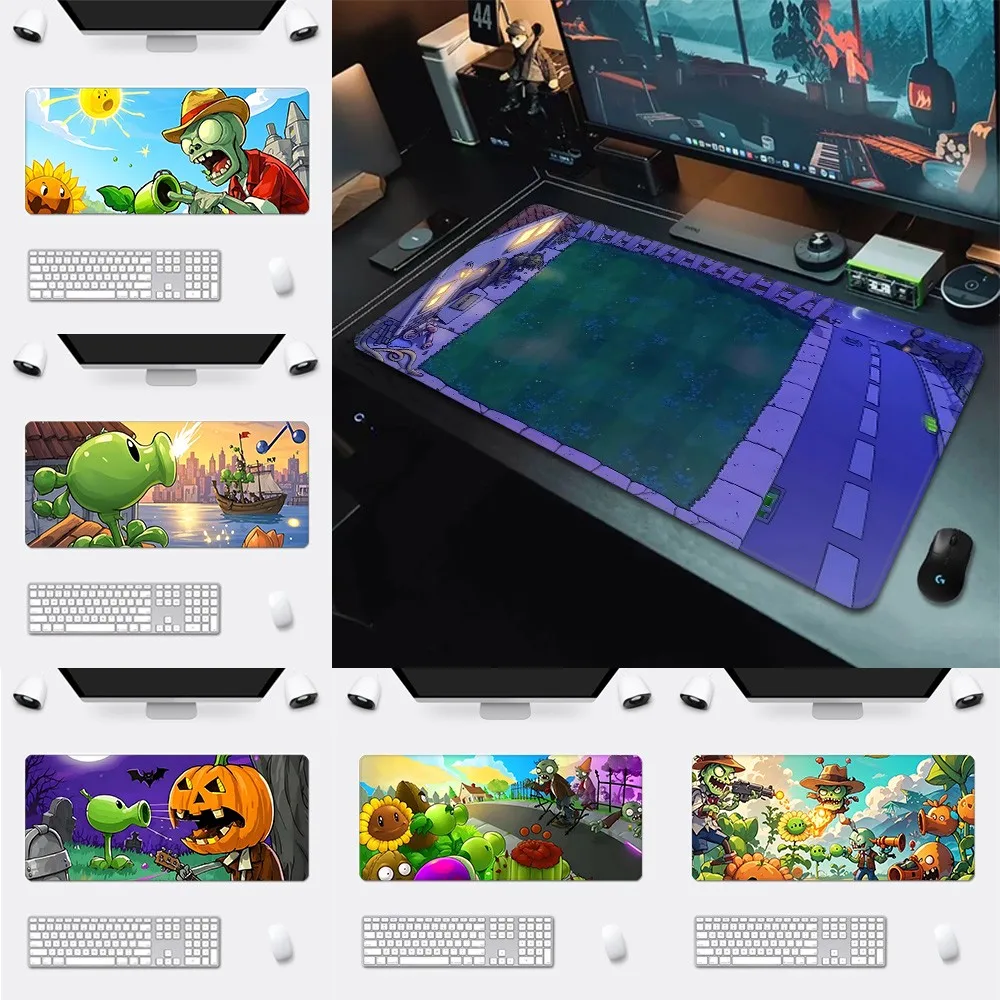 Plants vs Zombies   Quirky Pattern Game Mousepad Large Pads Rubber Mouse Mat MousePad Desk Gaming Mousepad Cup Mat