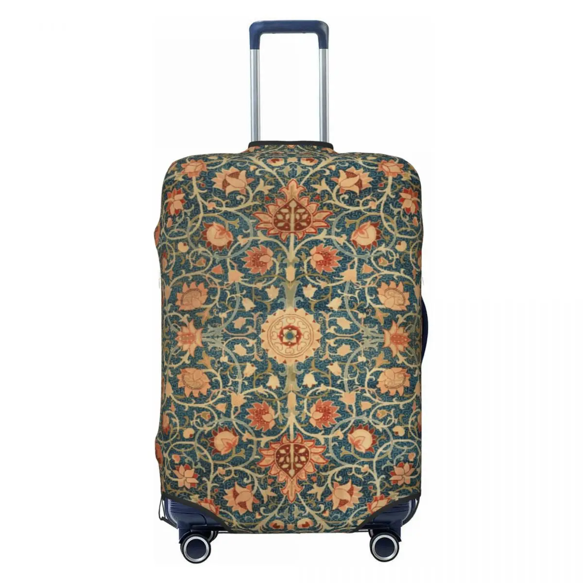 

Холландский парк Уильям Моррис, чехол для багажа с ковровым принтом, эластичный защитный чехол для дорожного чемодана с цветочным узором, подходит для 18-32 дюймов