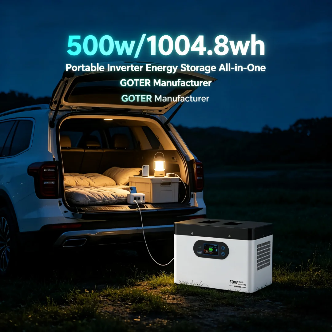 500W Portable Inverter Energy Storage All In One 1004.8Wh For Car Camping Outdoor Emergency Power Supply