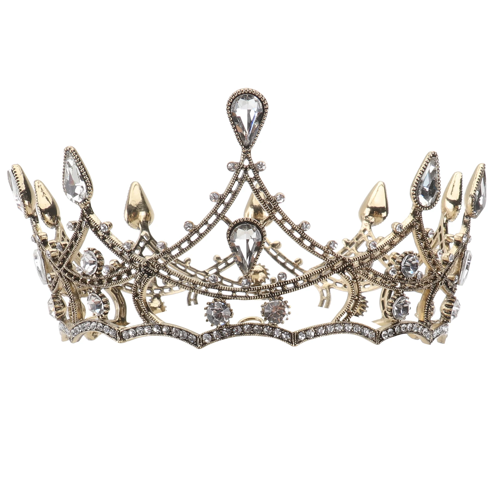 

Bridal Crown Women Hair Hoop Accessories Bride Headpiece Rhinestone Decor European Style Wedding Bridal Hair Accessories Party