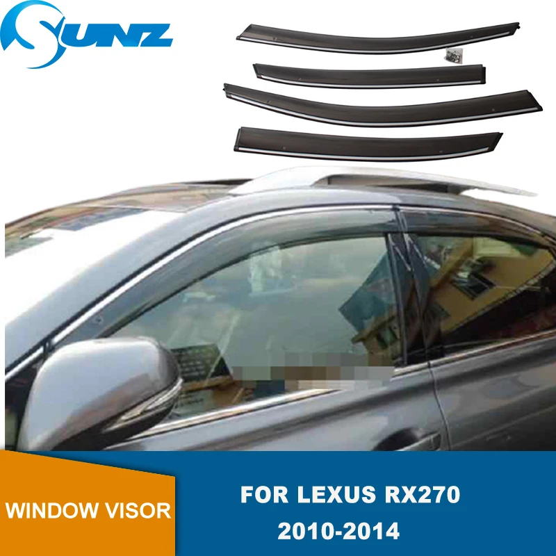 

Side Window Deflectors For Lexus RX270 RX350 2010 2011 2012 2013 2014 Smoke Window Visor Weather Shields Sun Rain Guards SUNZ