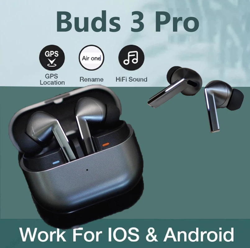 Buds 3 Pro Noise Reduction Wireless Bluetooth Earphone With Wireless Charging In Ear TWS Headset Immersive HIFI Sound Headphones