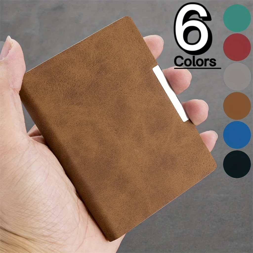

6 Colors, A7 Pocket Notebook for Office Use, Small Fresh Portable Notebook with Soft Cover, Mini Notebook