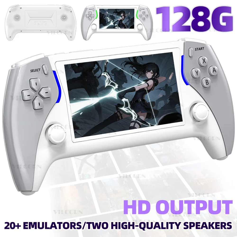 VILCORN Project X Pro Handheld Game Console for PSP PS1 SNES Emulators Portable Consoles Retro Drive Pocket Video Games for Boy