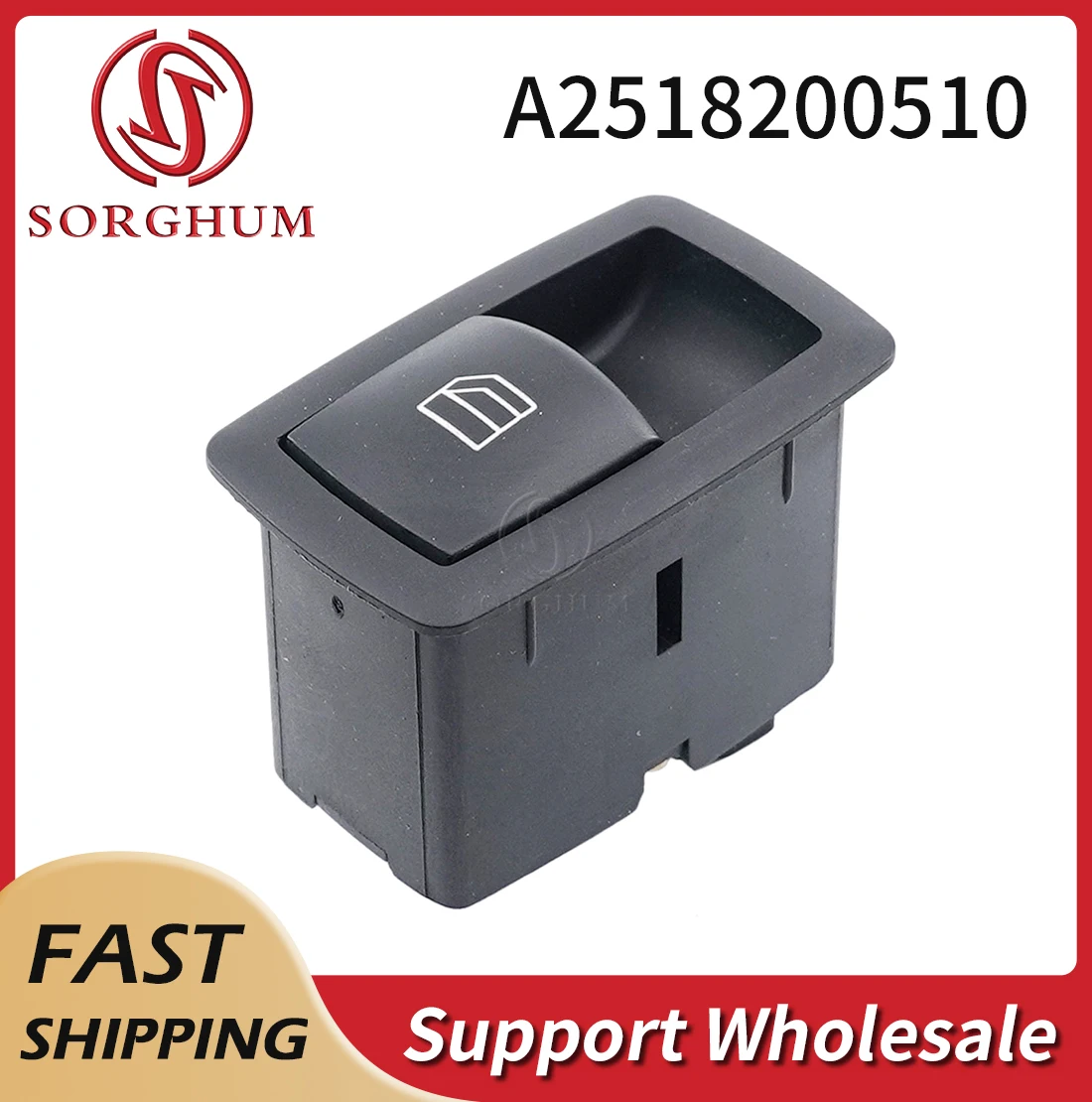 Sorghum A2518200510 Car Single Power Window Switch Button For Mercedes-Benz A B ML GL R Class W251 W169 W245 X164 W164 2006-2013