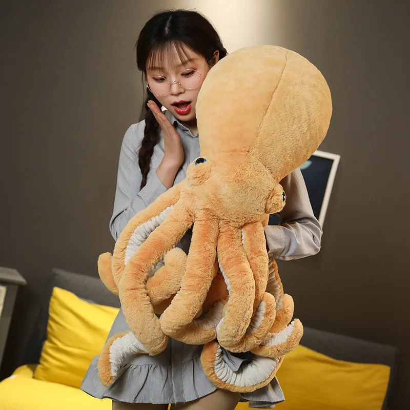 Lovely Simulation Octopus Plush Toy Soft Stuffed Animal Kawaii Octopus Dolls Home Accessories Cute Doll Children Birthday Gifts