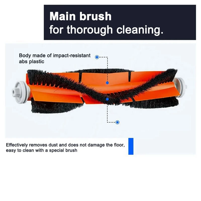 Main Side Brush For Xiaomi Mi Robot Vacuum-Mop 2 Pro/Lite MJST1SHW MJSTL Vacuum Cleaner Parts