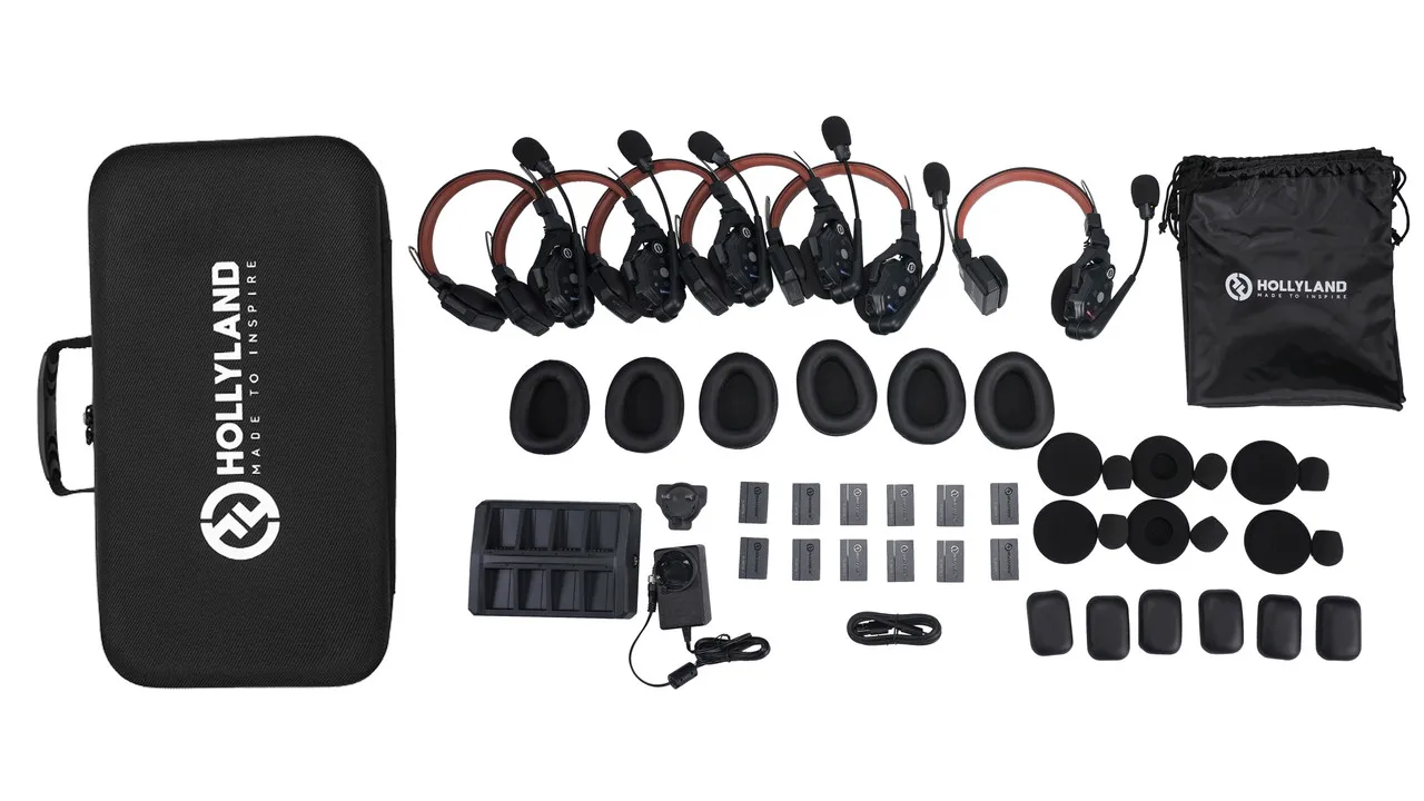 

Hollyland Solidcom C1 Pro-6S Solidcom C1 Pro Full Duplex Wireless Intercom System With 6 Headsets