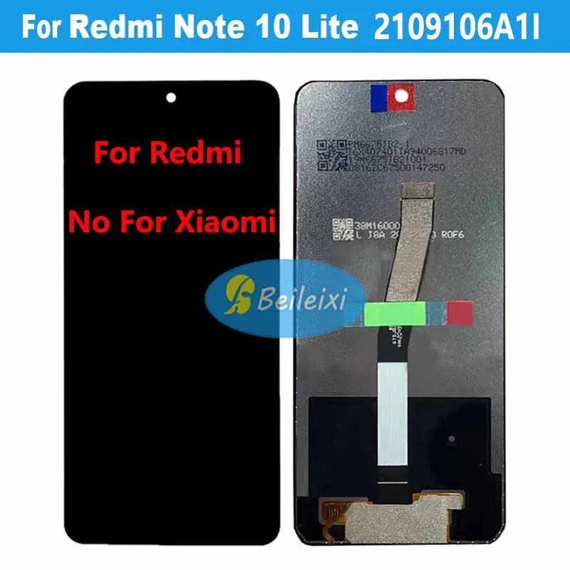 

For Redmi Note 10 Lite 2109106A1I LCD Display Touch Screen Digitizer Assembly