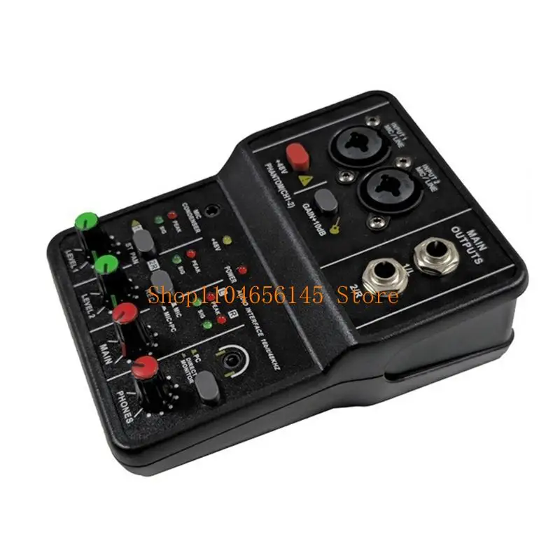 652F Portable USB Sound Mixers For Studio Recording Online Streaming And Music Editing With Clear Sound