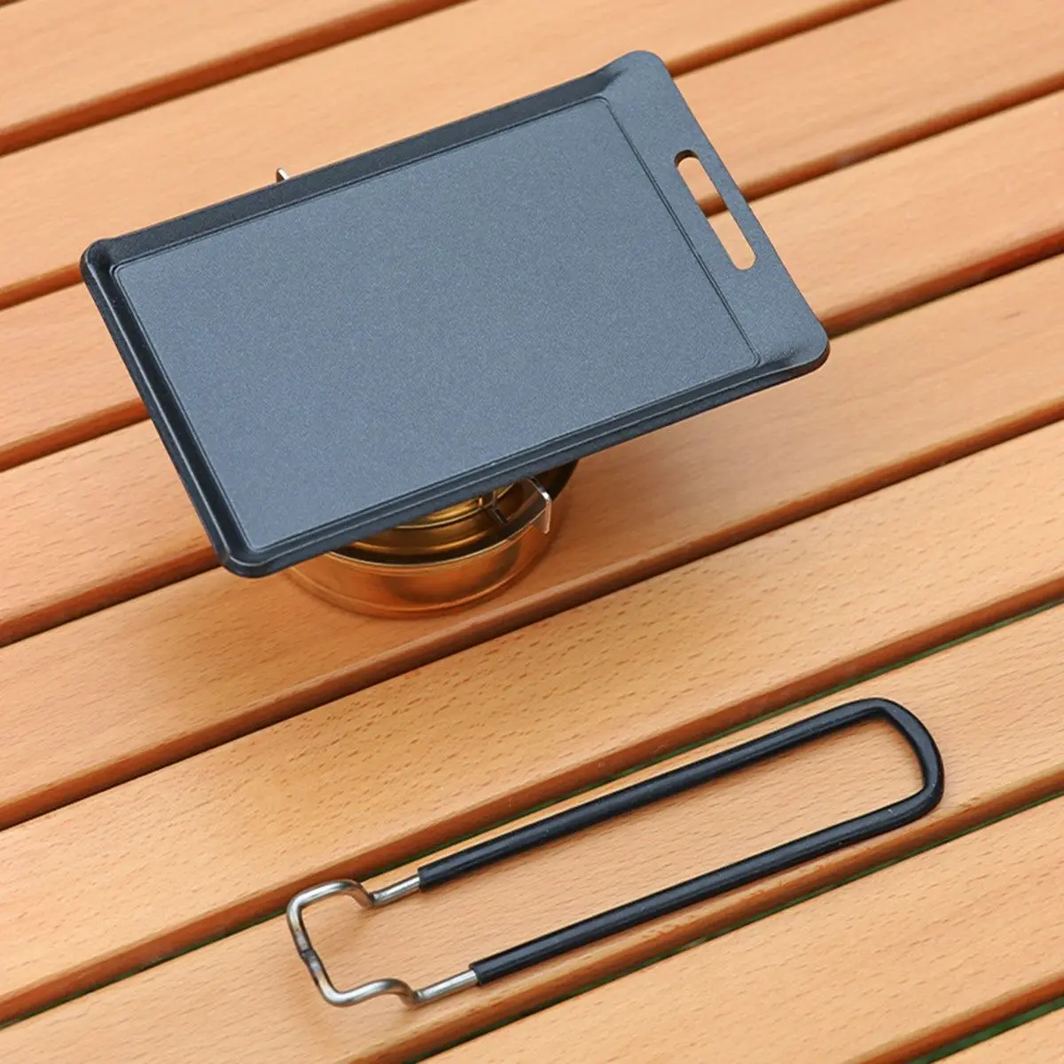 Petite poêle de Camping en plein air, Mini poêle à gril Portable, poêle à plat, voyage randonnée pique-nique Camping ustensiles de cuisine outil de Barbecue