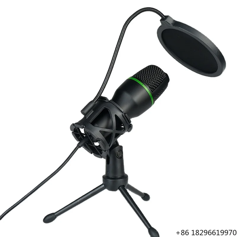 

Professional Vocal Mic System USB Condenser Microphone Studio Gaming Live Stream Desktop Recording Mic