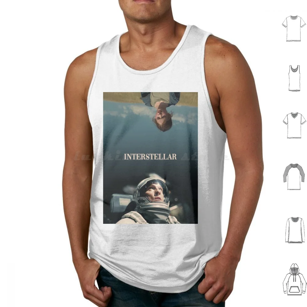 Interstellar Reversal Poster Tank Tops Vest Sleeveless Christopher Nolan Interstellar Matthew Mcconaughey Anne