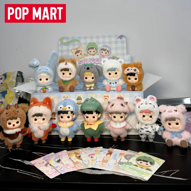 

Подлинная POP MART Hacipupu, серия наклеек с животными, виниловая слепая коробка, модный орнамент, загадочная коробка, сумка для догадок, игрушки, куклы, праздничные подарки