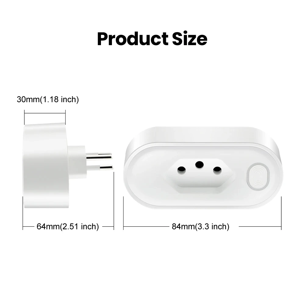 MIUCDA-enchufe inteligente Tuya Zigbee, enchufe con Monitor de potencia, Control remoto por aplicación Smart Life, funciona con Google Home,Alexa, 16a/20a