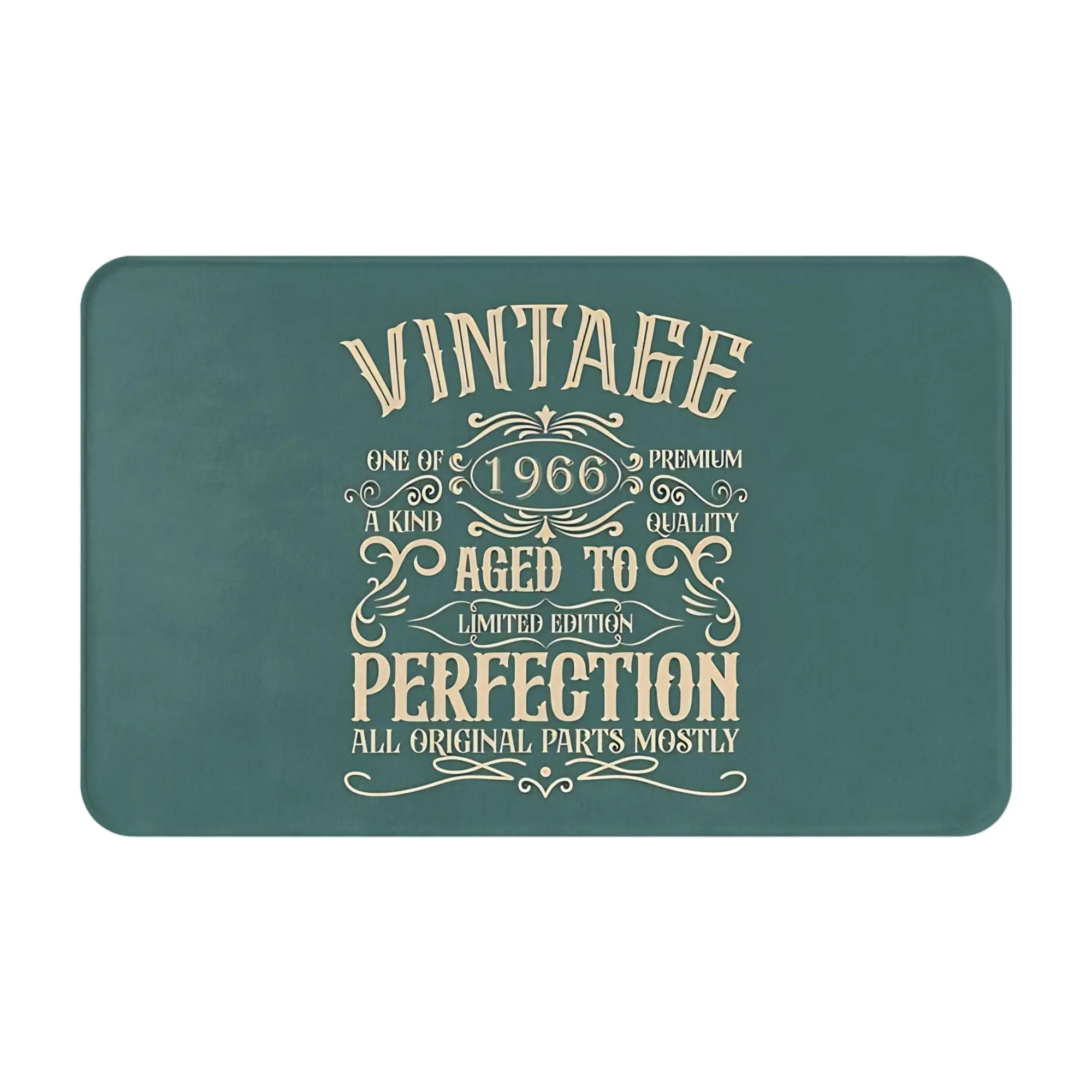Born in 1966 vintage Decorations Bedroom Mat 60th Birthday Doormat Kitchen Carpet Entrance Door Rug Home Decor