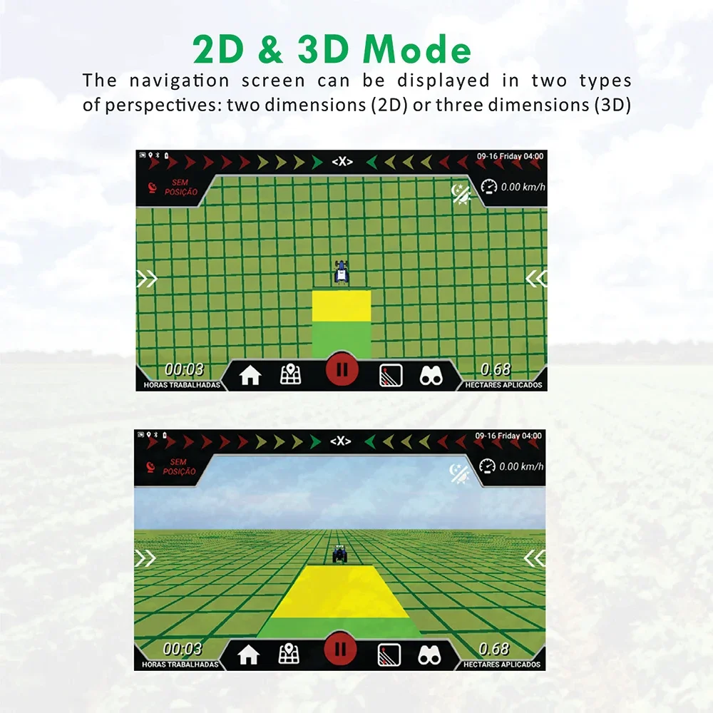 Sistemas de guía Ag de alta precisión Gps agrícolas Gnss en medición de campo agrícola para tractores