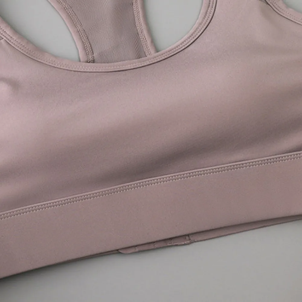 

Running Underwear Fixed Pad Sports Bra Beauty Back Shockproof Yoga Underwear Slim Comfortable Training Fitness Bra Girls