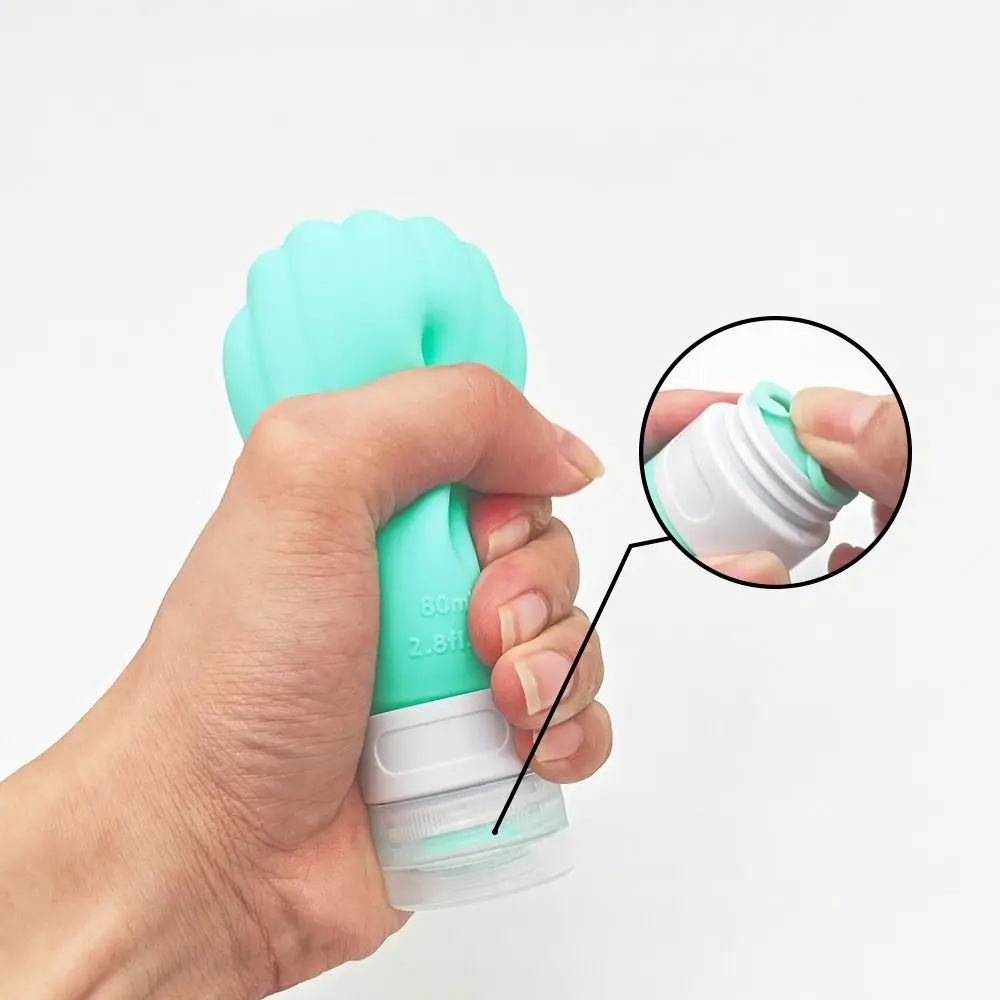 Soft Tube Silicone Sub-bottling Leakproof Waterproof Lotion Bottle Squeeze Tube Refillable Silicone Dispenser Bottle Travel