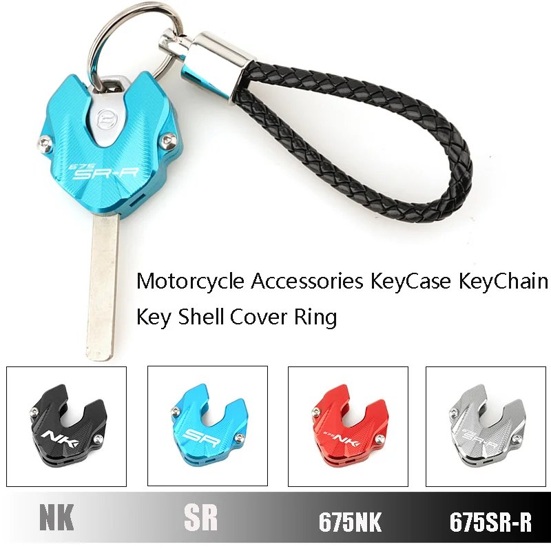 For Motorcycle 675NK 675SR 675SR-R 675SS CF 675 NK SR SR-R SS CFMOTO | Accessories Key Shell Cover Cap & Keyring KeyChain