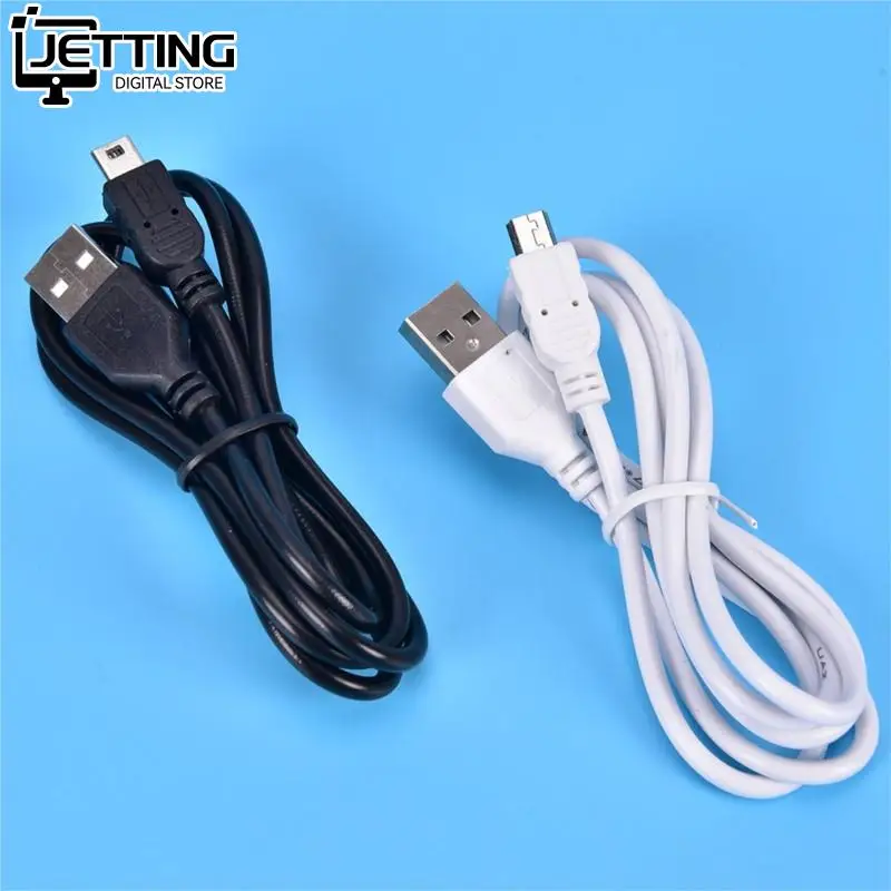 1m Long MINI USB Cable Sync & Charge Lead Type A To 5 Pin B Phone Charger