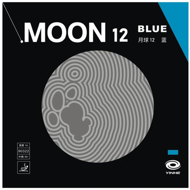 YINHE Moon 12 BLUE Gumowa guma do tenisa stołowego Galaxy Pips-In Oryginalna guma do ping-ponga YINHE