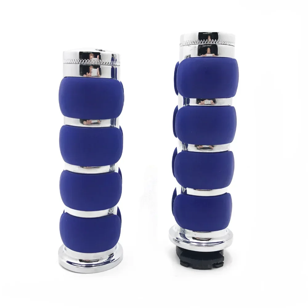 Motorcycle 22mm Rubber Handlebars Grips for Kawasaki Mean Streak Drifter Classic,Honda CBR 600 F3 F4i 900 929 954 1000 RR