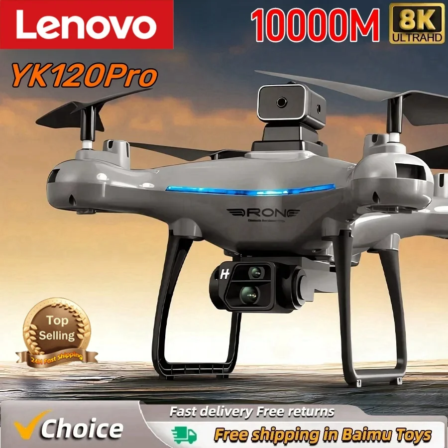 Lenovo KY102 Drone 8K 5G profesjonalna fotografia lotnicza z podwójną kamerą 360-stopniowe unikanie przeszkód przepływ optyczny czteroosiowy samolot