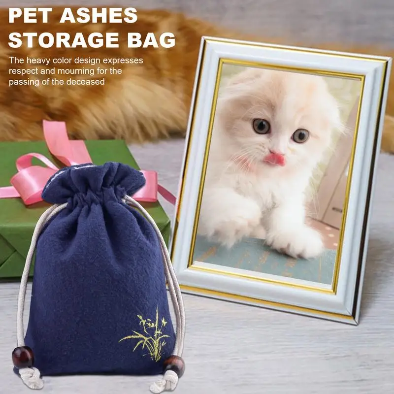 Hondenas Tas Aandenken Hond As Kitten Zakje Voor As Lichtgewicht Kat Crematie Tas Kleine Trekkoord Herdenking Hond Zakjes