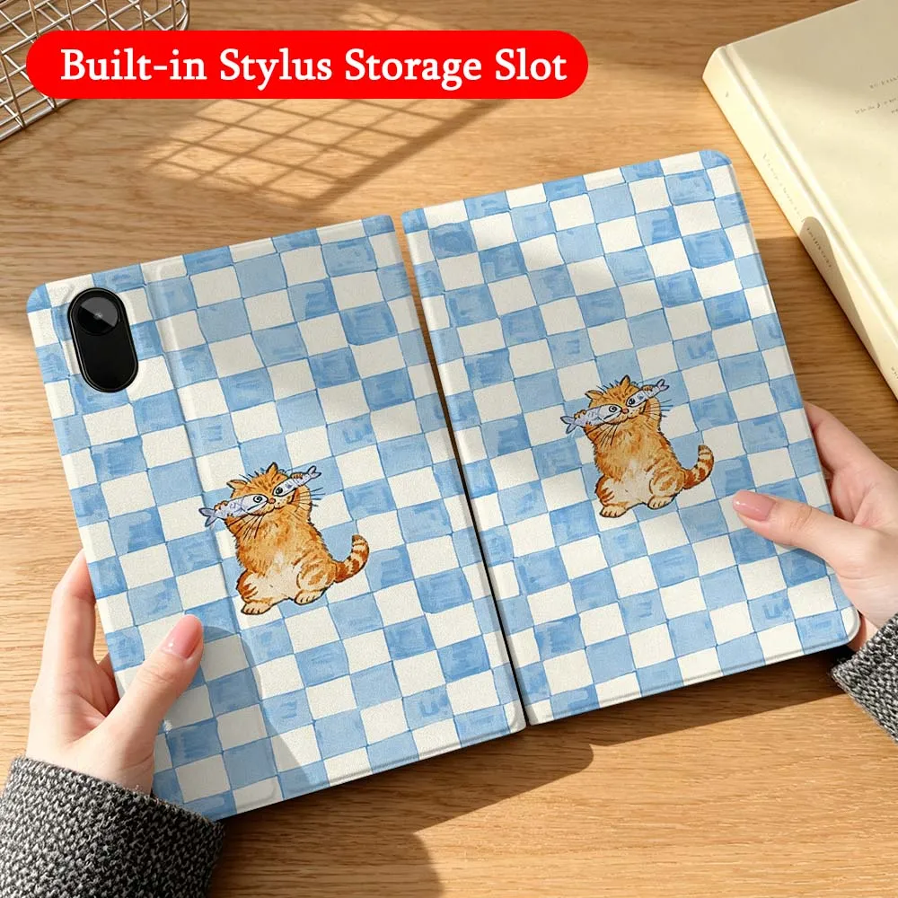 

Creative Grid Cat Dog Case For Xiaomi Poco Redmi K Pad 5 6 7 7S 8 Mini SE Pro 11 12.1 12.5 11.2 14 8.8 inch Foldable Tablet