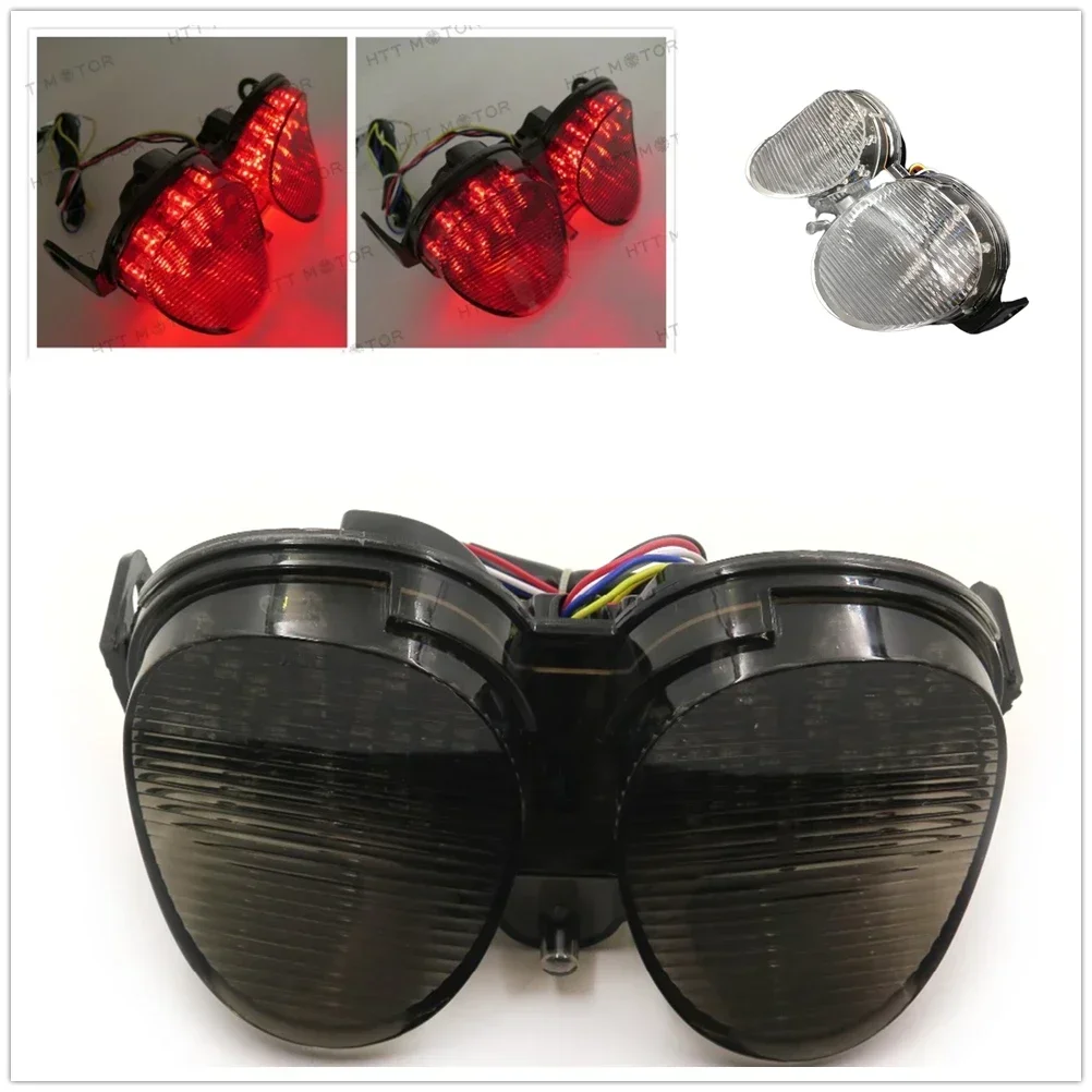 

Smoke Integrated LED Tail Light Signals for Yamaha YZF R6 2001-2002 Sportbike Motorcycle Parts
