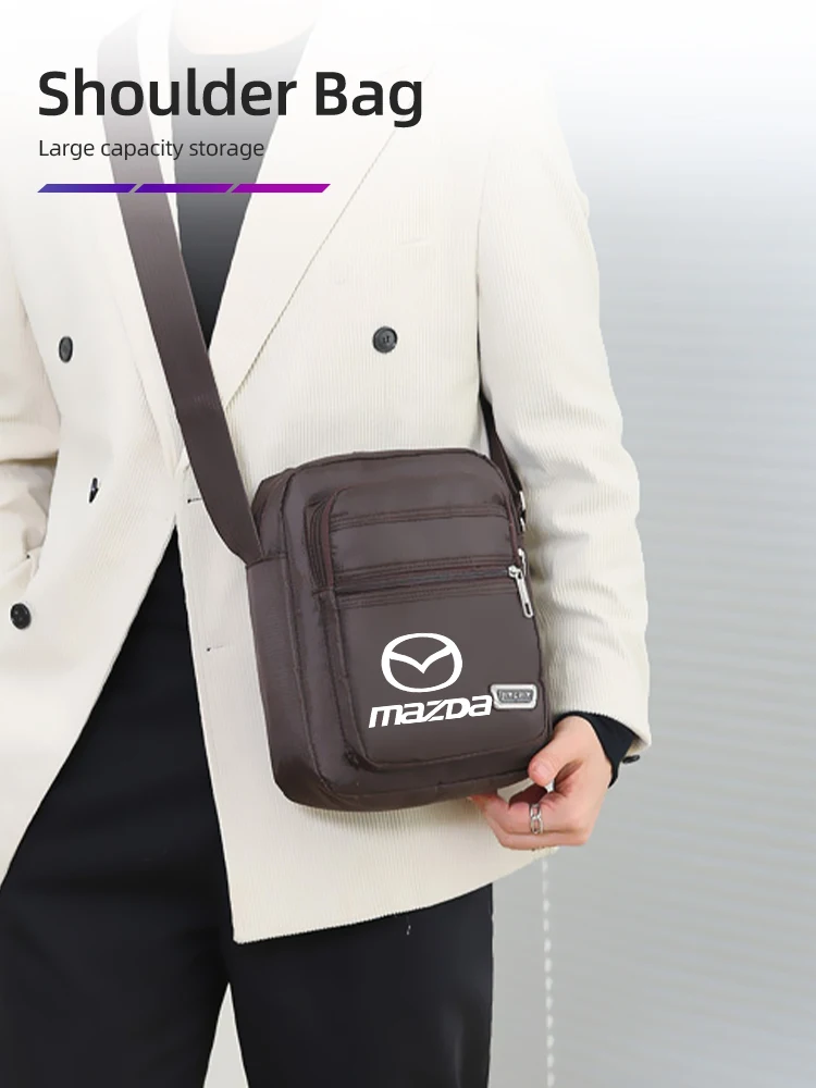 Sac à bandoulière étanche Oxford pour hommes, sac de poitrine de voyage pour Mazda 6 3 CX5 5 323 CX7 Demio Atenza Axela MX30 CX30 CX3 CX9