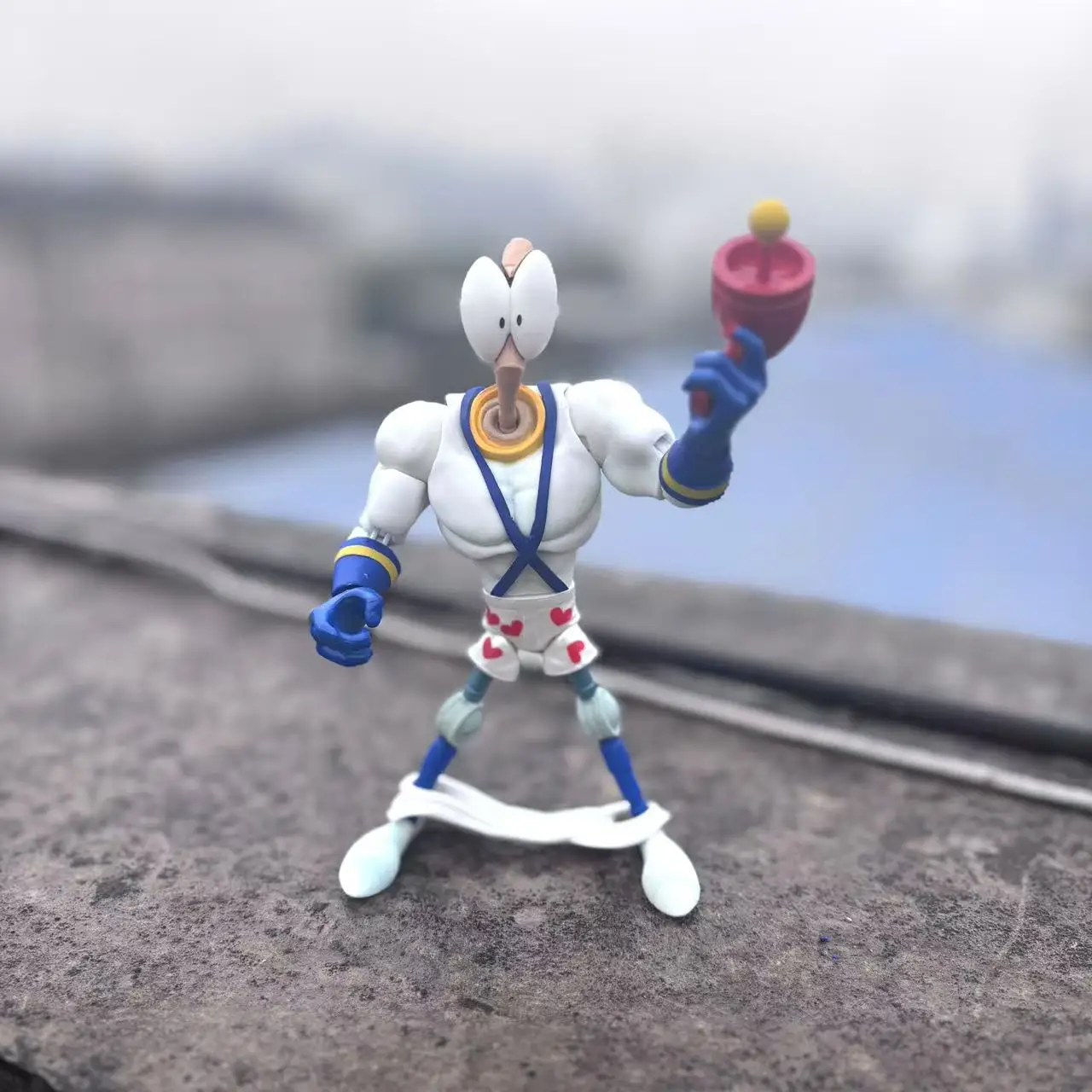 PDNA دودة الأرض جيم عمل الشكل دودة الجسم Psy-Crow بوب القاتل الذهب الأسماك المخاط ألعاب شخصيات الحركة 15 سنتيمتر #4