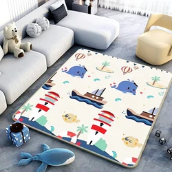 Tapis de jeu à double face pour bébés, animaux, jouets lea dos pour enfants, tapis de sol souple pour tout-petits, activité de jeu, salle de sport