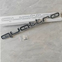 1Pc Quattro Emblem 3D ABS Car Front Grille Emblem For Audi A3 A4 A5 A6 A6L A7 A8 Q3 Q5 Q7 S3 S4 S5 RS3 RS4 RS6 Badge Accessories