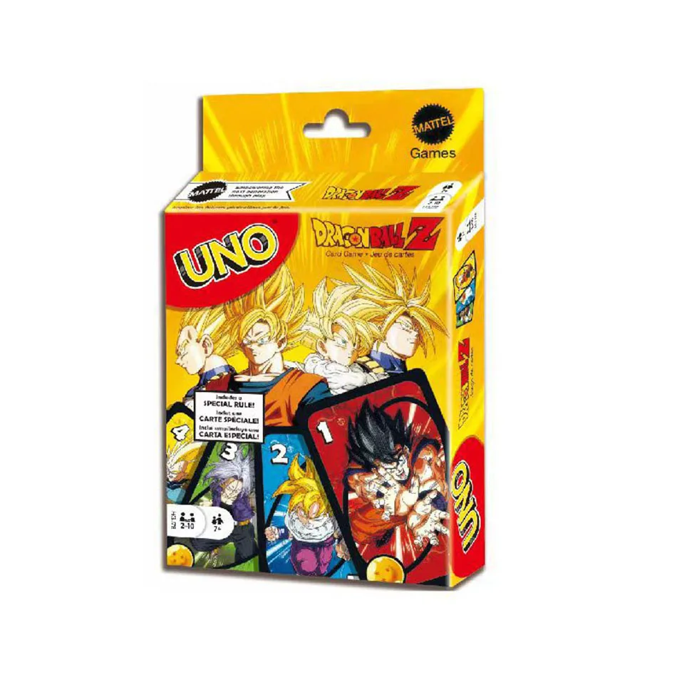 UNO Dragon Ball Z Matching Card Game SHOWEM NO MERCY Multiplayer Family Party Boardgame Funny Friends Entertainment Poker