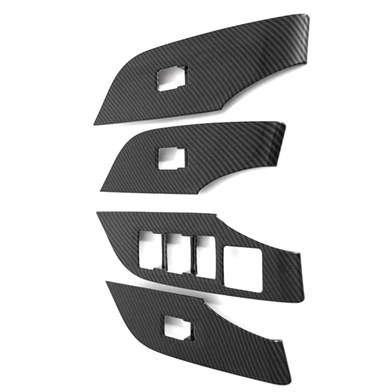 

Дверной подлокотник автомобиля, панель переключателя окна, кнопки подъема, чехлы, наклейки для Toyota RAV4 2019-2023, детали RHD