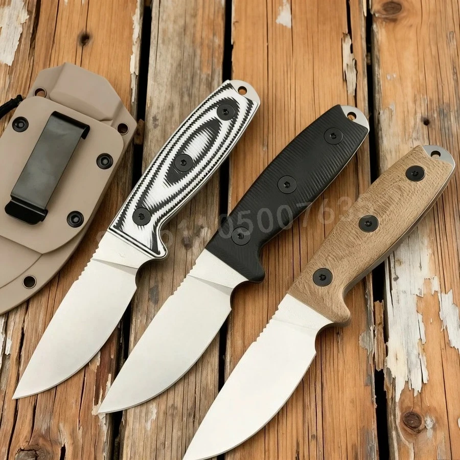 

ES-3 High-hardness Straight Knife 9Cr18Mov Steel Treatment Outdoor Tactical Camping EDC Practical Cutting Knife Hunting Tool