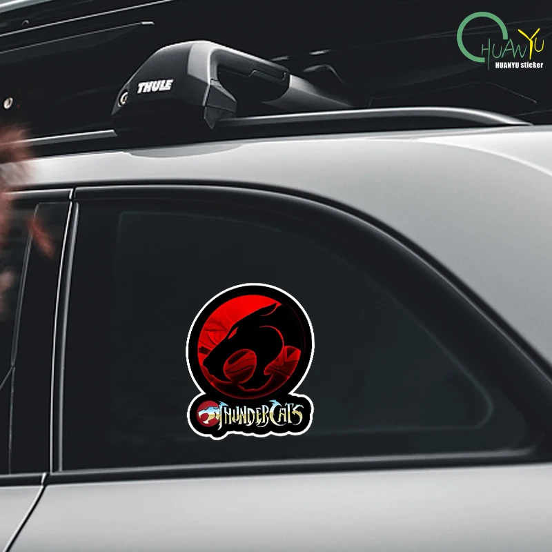 Car stickers personality car stickers thunder cat body bumper window motorcycle refrigerator pvc waterproof sunscreen 15 cm