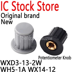 5PCS New and Original Gray Black Copper Core Knob Hat Potentiometer Knob WXD3-13-2W WH5-1A WX14-12