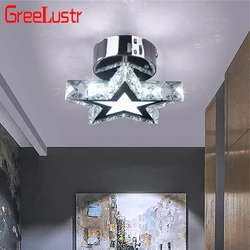 Lámpara colgante De cristal para Techo, luminaria Led De estrella De decoración moderna, accesorios De iluminación De araña, plafón