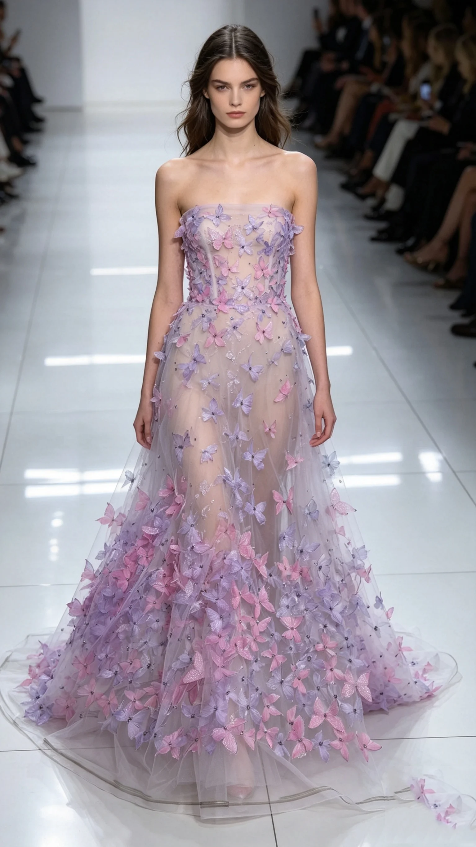 

Catwalk A Line Prom Dress Sexy Sweetheart Butterfly Beaded Bridal Evening Gown Customized Beach Garden Long Robe