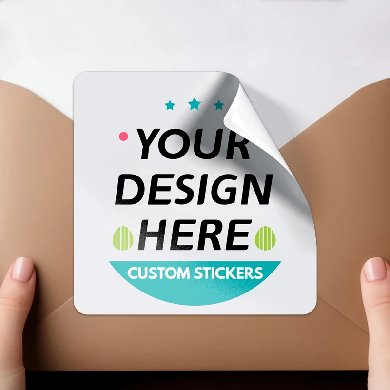 Custom Stickers Personalized Design Upload - Removable Decals for Laptops, Water Bottles & Gift Labels | Eco-Friendly Materials view 5