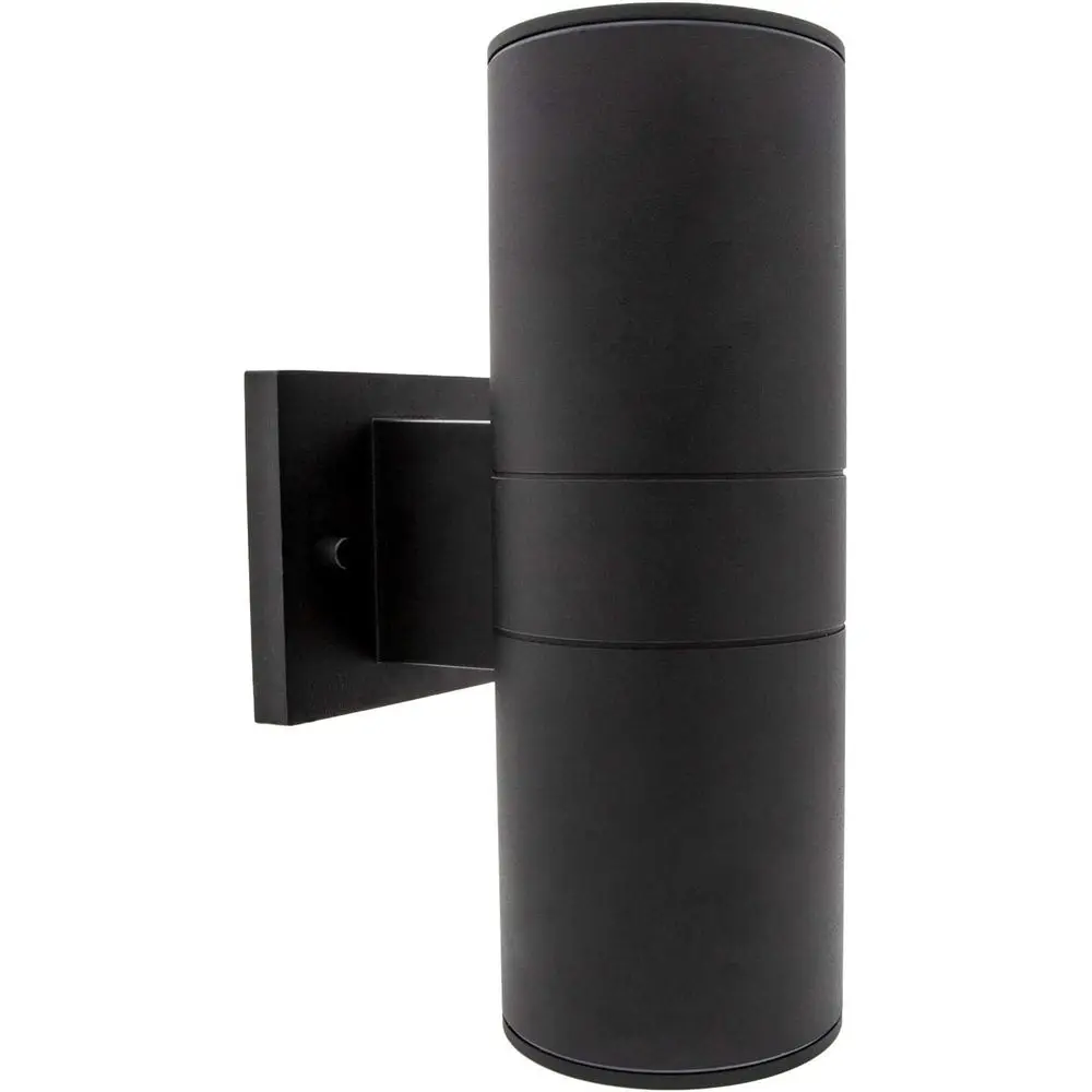 

Cylinder LED Outdoor Wall Light - ern Wall Wash Up and Down Porch Light, 24 Watt, 1680 Lumens, 3000K Warm White, Wall Mounted Sc