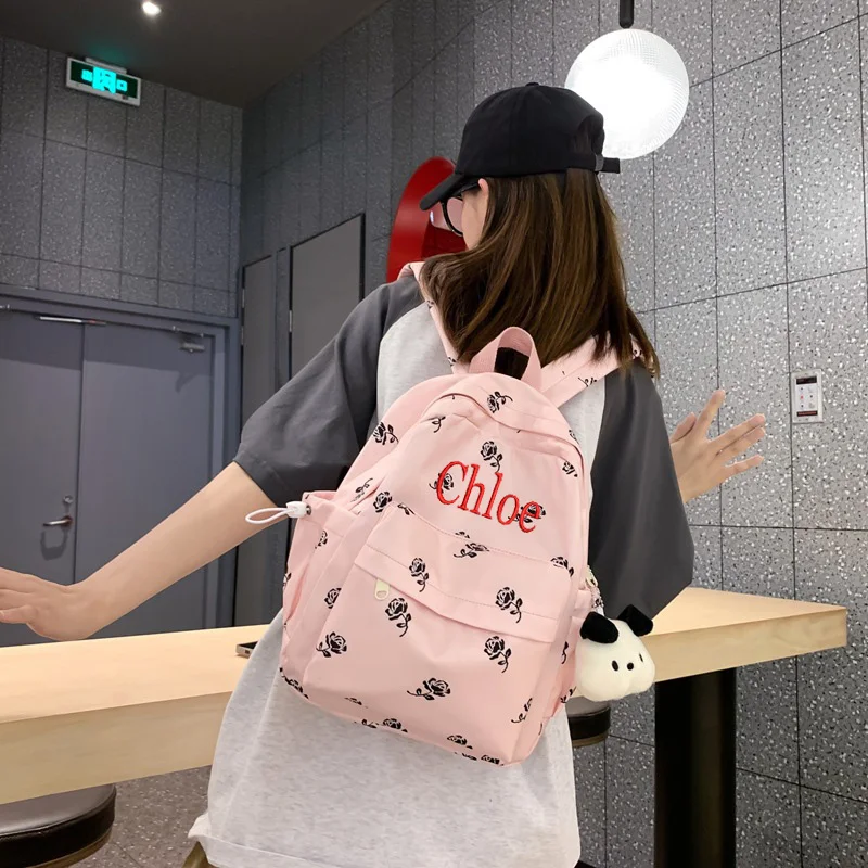 Personalized Backpack Printed Backpack For Women's Travel, Small Backpack For Students, Casual And Versatile New Backpack