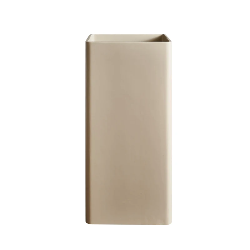 

Japanese Cream Wind Beige Travertine Pillar Basin Washbasin Household Outdoor Hotel Washbasin