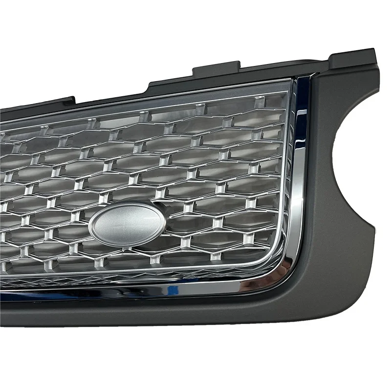 Racing Grills For 2010 Range Rover Executive L322 5.0 Supercharged Front Bumper Grille Grill Gray Edges - view 5