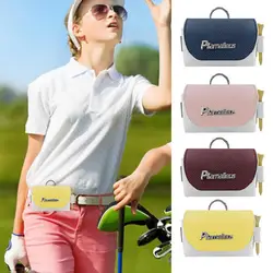 Golf Ball Bag With Magnetic Tees Bag Pouch Golf Golf Belts Waist Bag waterproof PU Leather Golf Bag Golf Sports Accessory