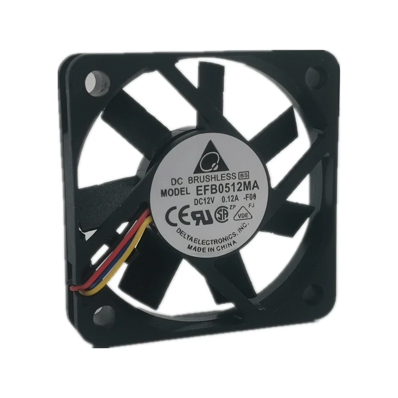 Delta EFB0512MA 5010 12V 0.12A 5cm, ventilateur de refroidissement, châssis d'échappement ultra silencieux, nouveau