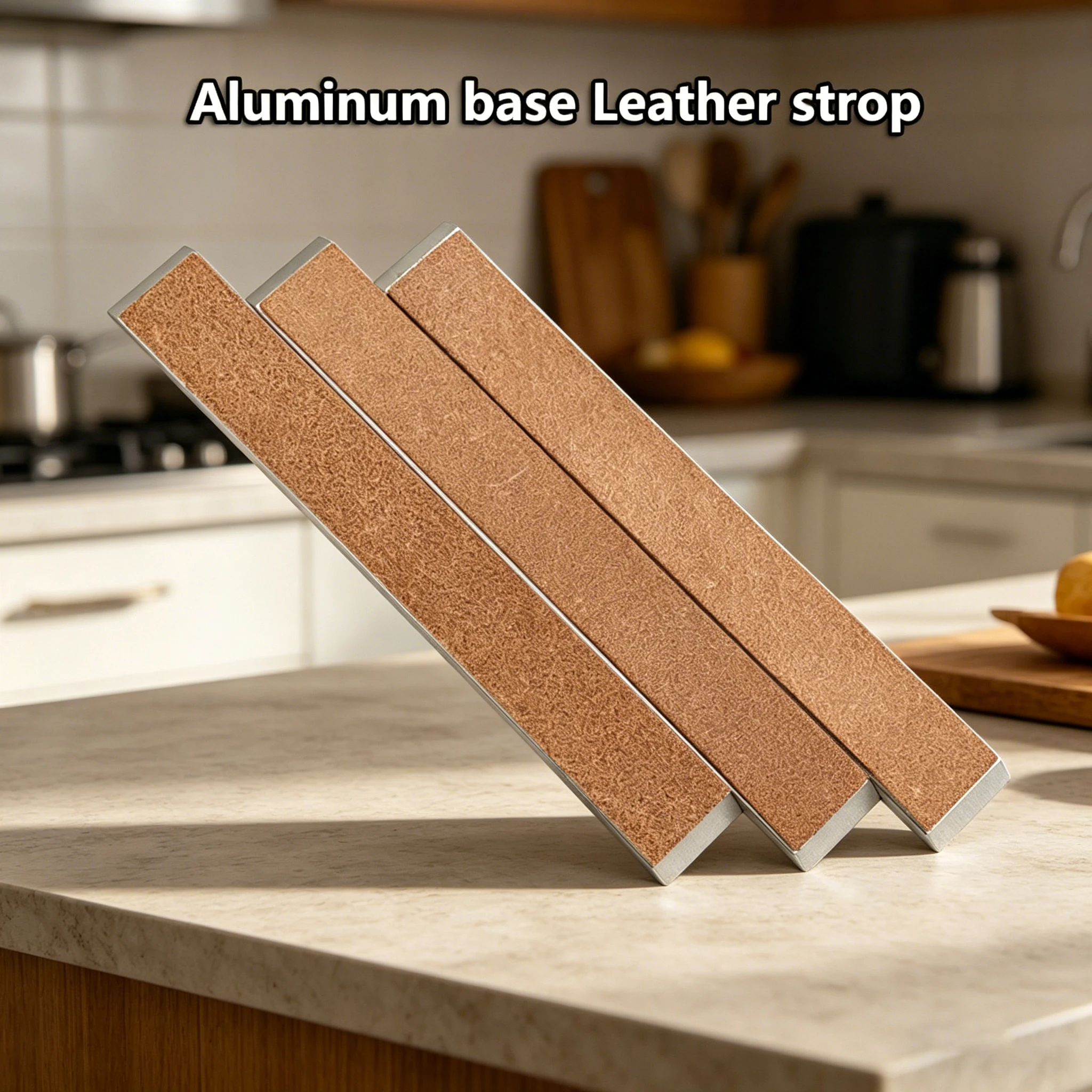 Premium Leather Knife Sharpener Strop Kit with Whetstone Grinding Stone And Polishing Compound Paste for Cutlery And Tools
